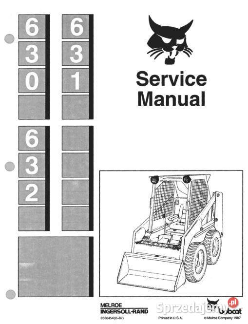 Bobcat 630 631 632 instrukcja napraw Kielce