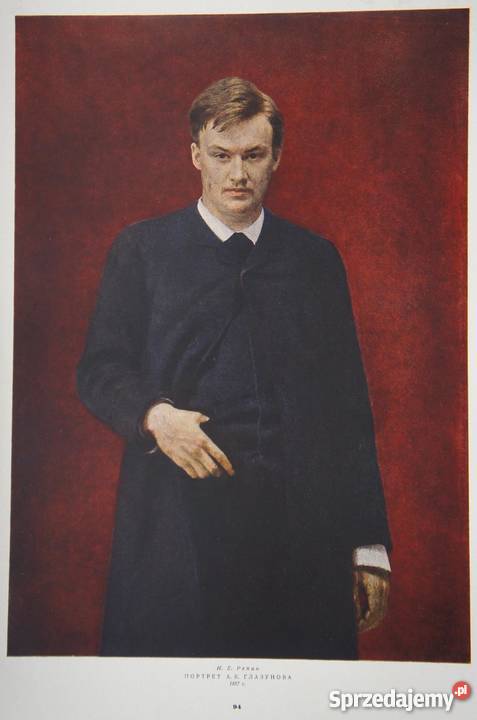 Ilja Riepin Repin portret Głazunowa 1887 r Szczecin