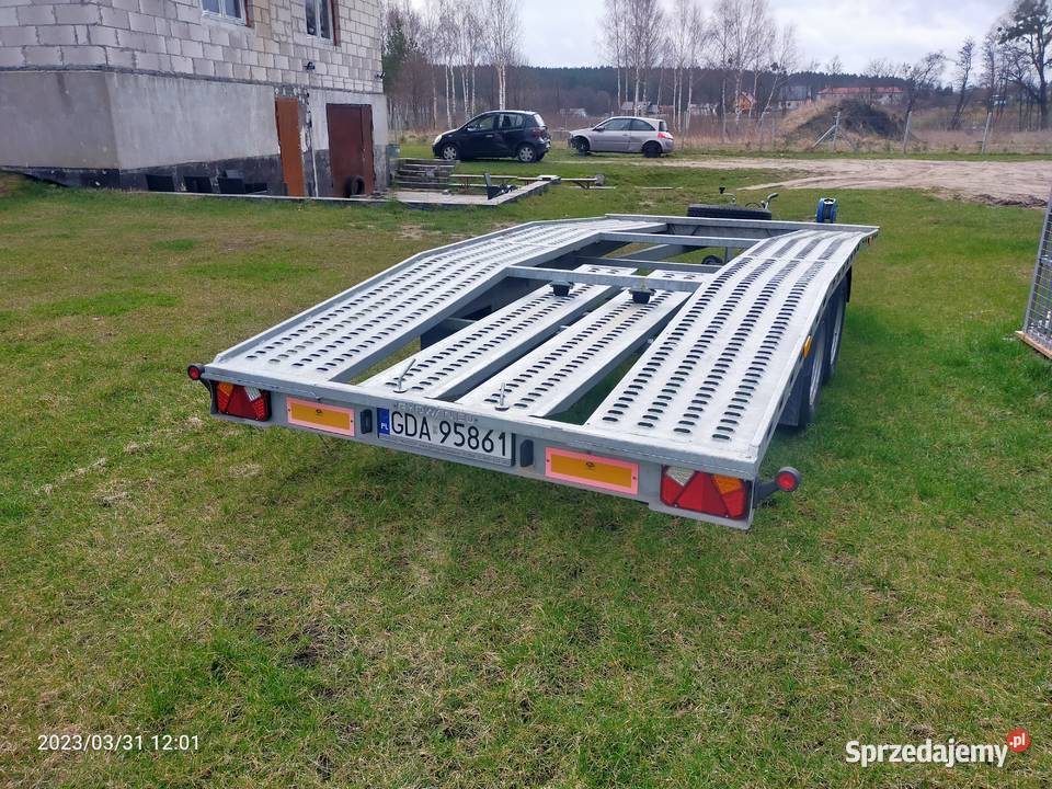 Przyczepa Laweta Rydwan B2600 praktycznie nowa Lawety Trąbki Małe