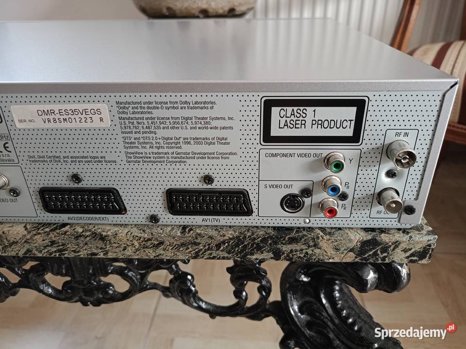 Nowa Nagrywarka DVD VHS Panasonic DMRES35V Drawski Młyn
