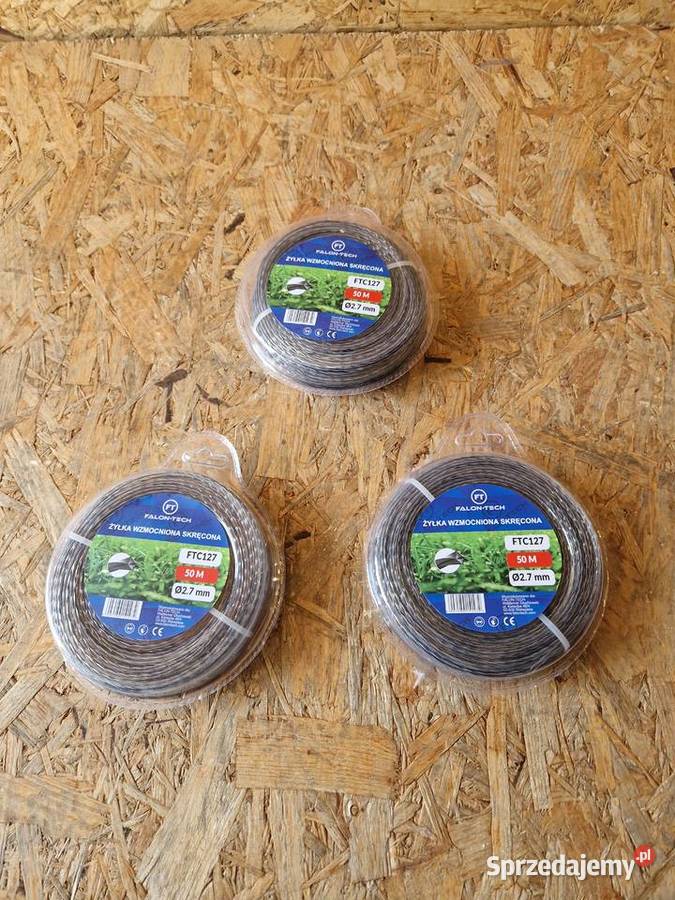 ŻYŁKA TNĄCA DO KOSY WZMOCNIONA 27 mm X 50 m Głogowa