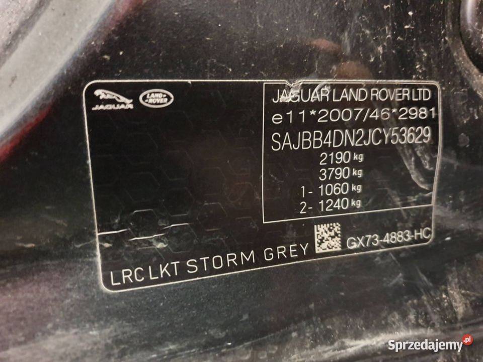 KLAPA JAGUAR XF PURE STORM GREY Lipno