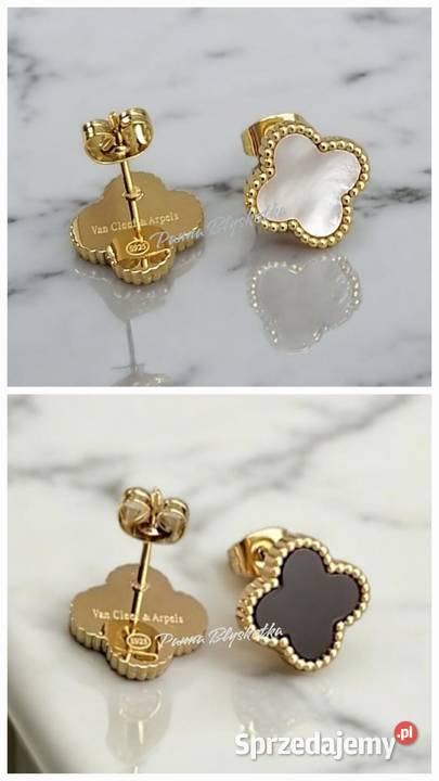 Kolczyki Van Cleef Arpels Alhambra czarny onyks małopolskie Kraków