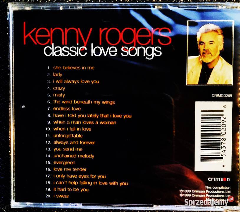 Album CD KENNY ROGERS Album Classic Love Songs Katowice