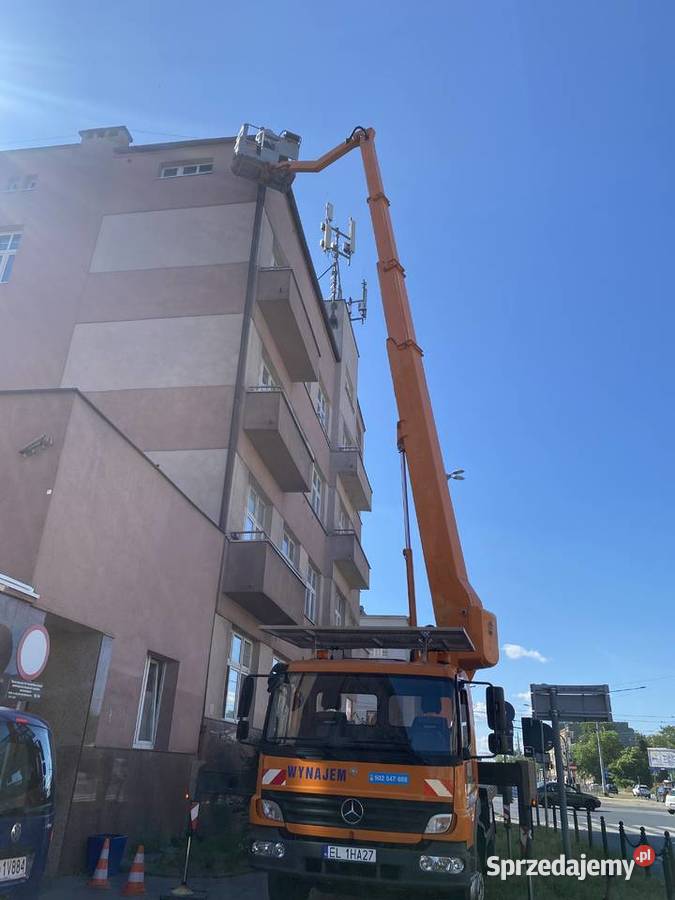 Podnośnik koszowy 27 m 350 Wumag Palfinger WT manualna Łódź