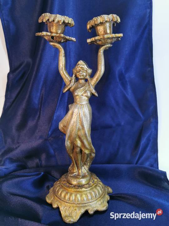 stary świecznik metalowy lubelskie Lublin