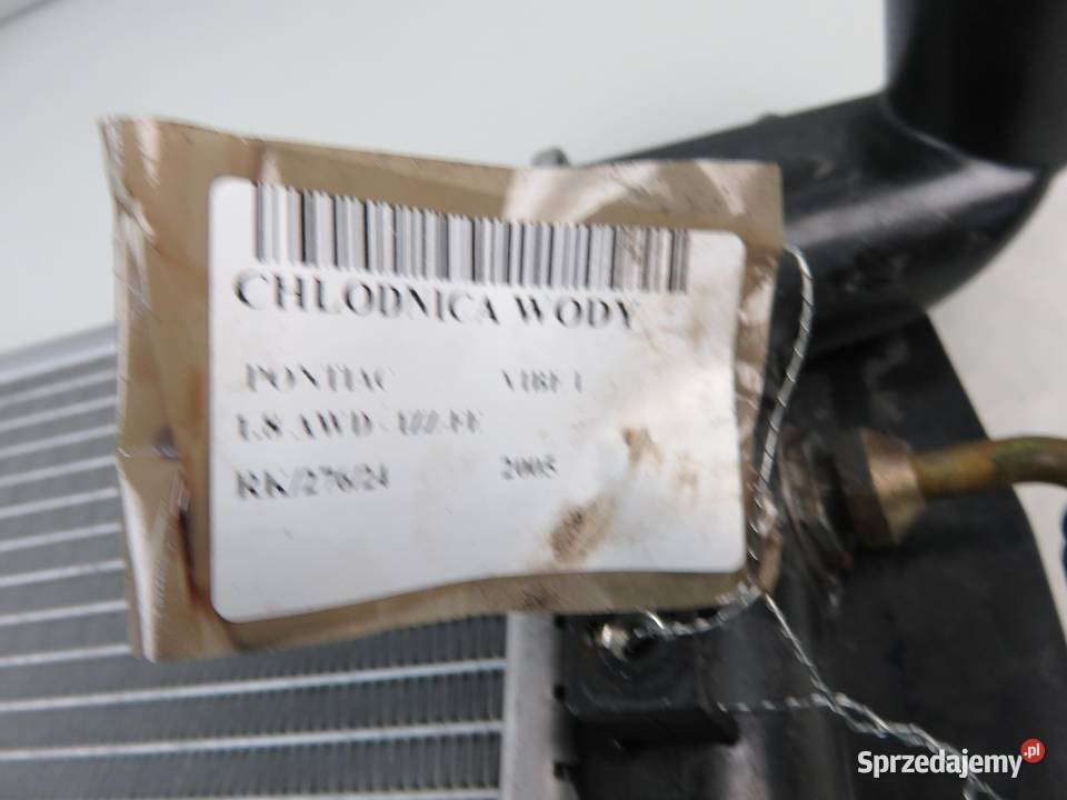 CHŁODNICA WODY PONTIAC VIBE I 18