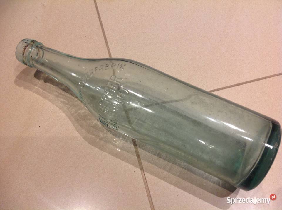 Stara Butelka Szklana MINERALWASSERFABRIK BERGER lubuskie Nowa Sól sprzedam
