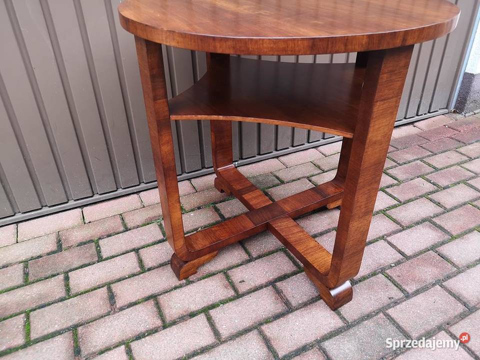 Stolik ArtDeco Unikat Orzech 70 Antyk Stary Swarzędz