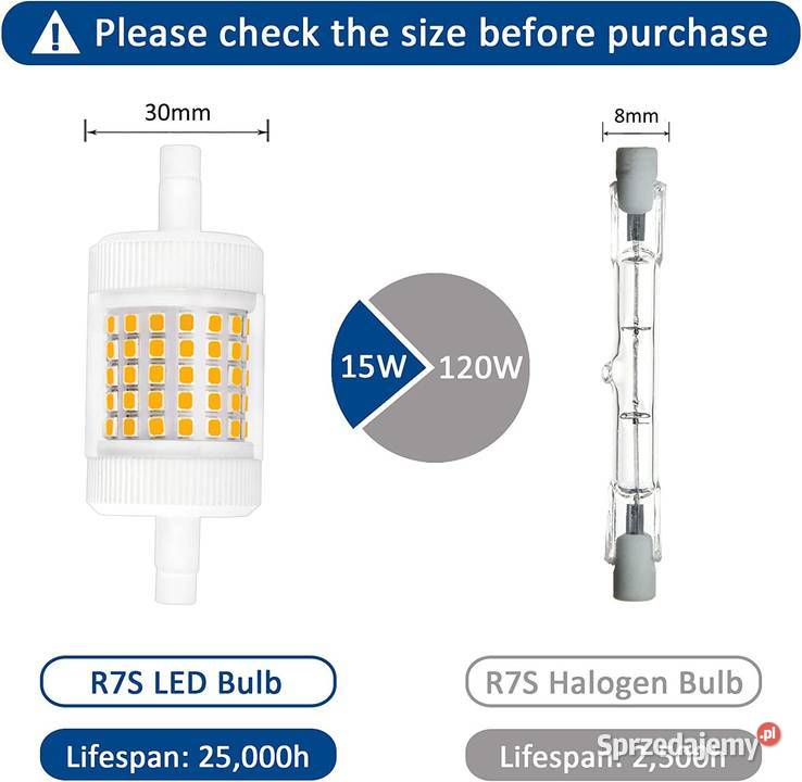 żarówka 10W LED R7S Light Bulbs 78MM Zamość