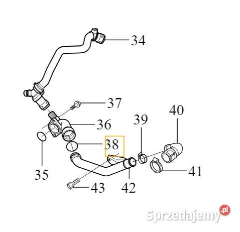VOLVO C30 C70 S40 V50 S80 V70 oring przewodu sprzedam