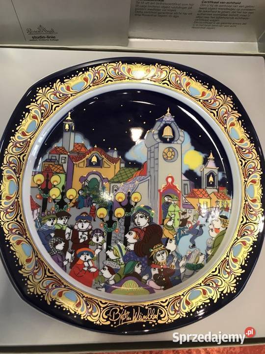 Talerz Rosenthal Bjrn Wiinblad Kolędy na