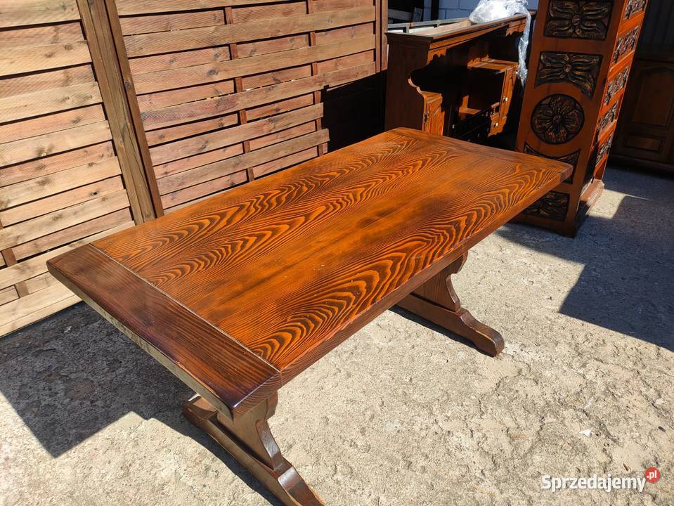 Drewniany stół 160x80 do jadalni kuchni vintage Warszawa
