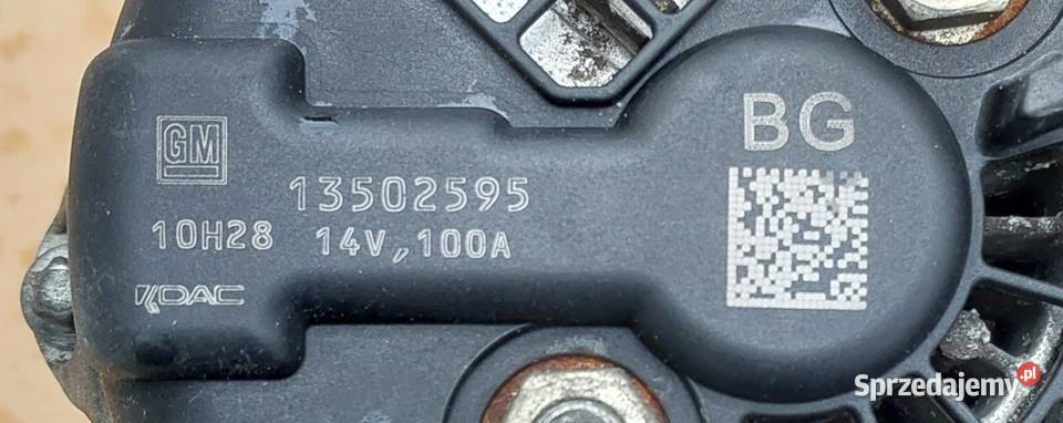 ALTERNATOR DO REGENERACJI OPEL ASTA J 16 16V osobowe Mielęcin