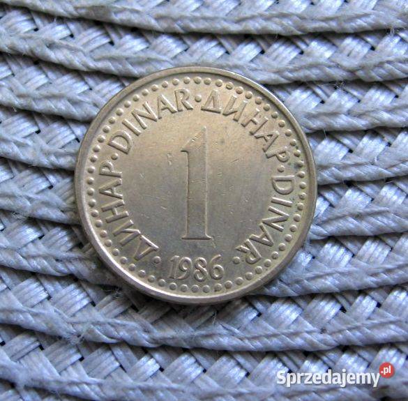 Jugosławia 1 Dinar 1986r Kalisz sprzedam