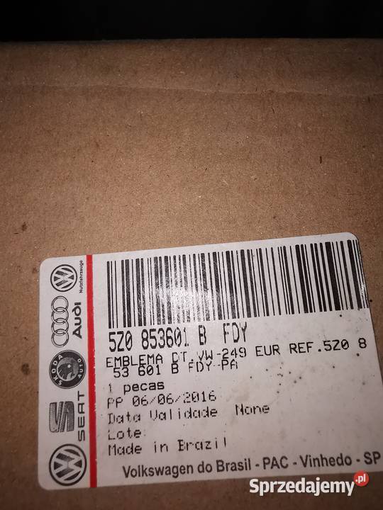 NOWY ORYGINALNY ZNACZEK EMBLEMAT GRILLA VW FOX pomorskie Luzino