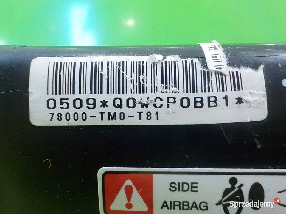 INSIGHT II 13 IMA HB 5D AIRBAG poduszka fotela