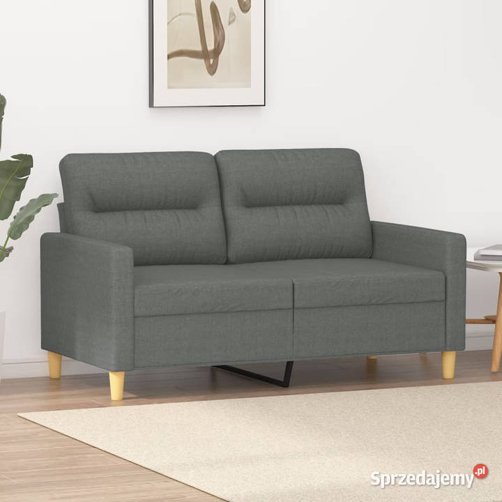 Sofa 2osobowa ciemnoszara 120 tapicerowana Warszawa