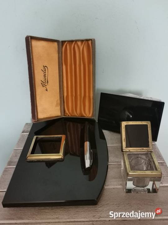 Stary polski przybornik na biurko Art Deco Kraków sprzedam