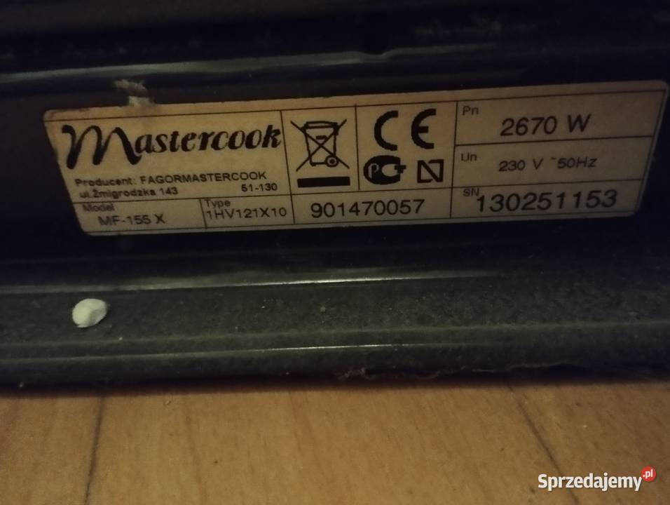 piekarnik Mastercook na części Poznań