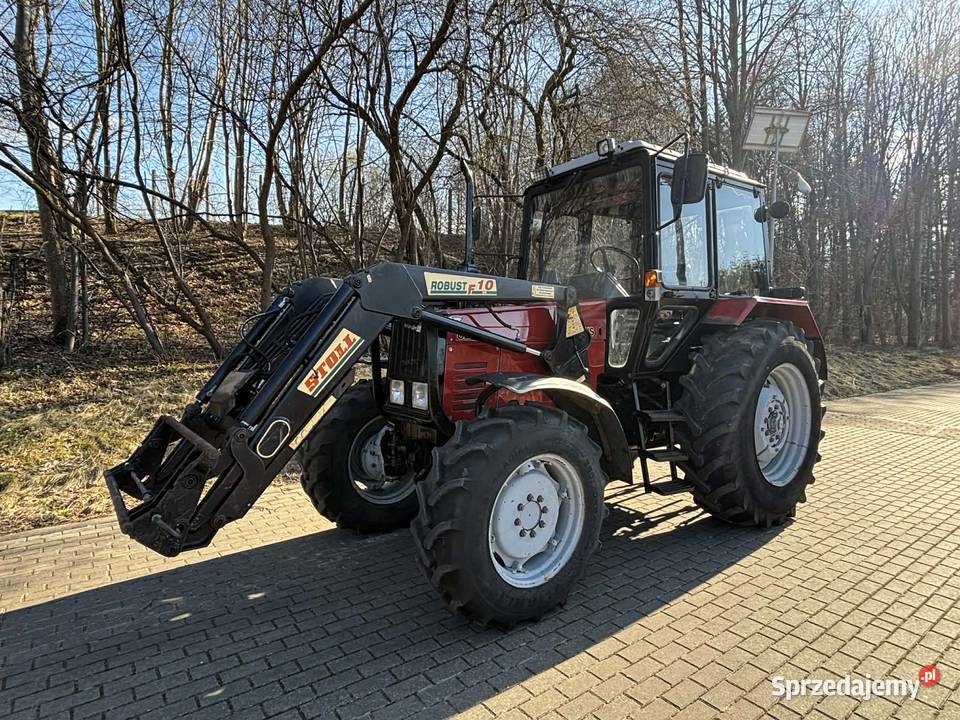 Belarus 820 z Ładowaczem Stoll z Niemiec Pasłęk