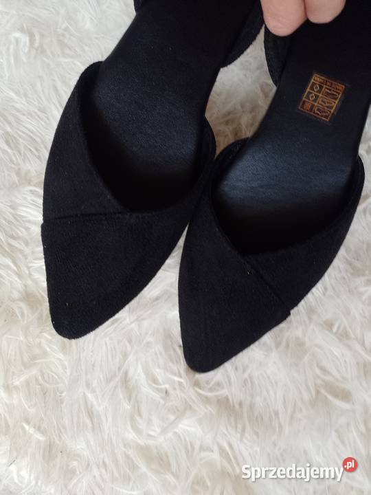 41 Czarne baleriny biznesowe z Londynu NOWE 27cm Kraków