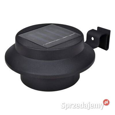 Solarne lampy ogrodzeniowe LED 12 czarne277122 mazowieckie Warszawa