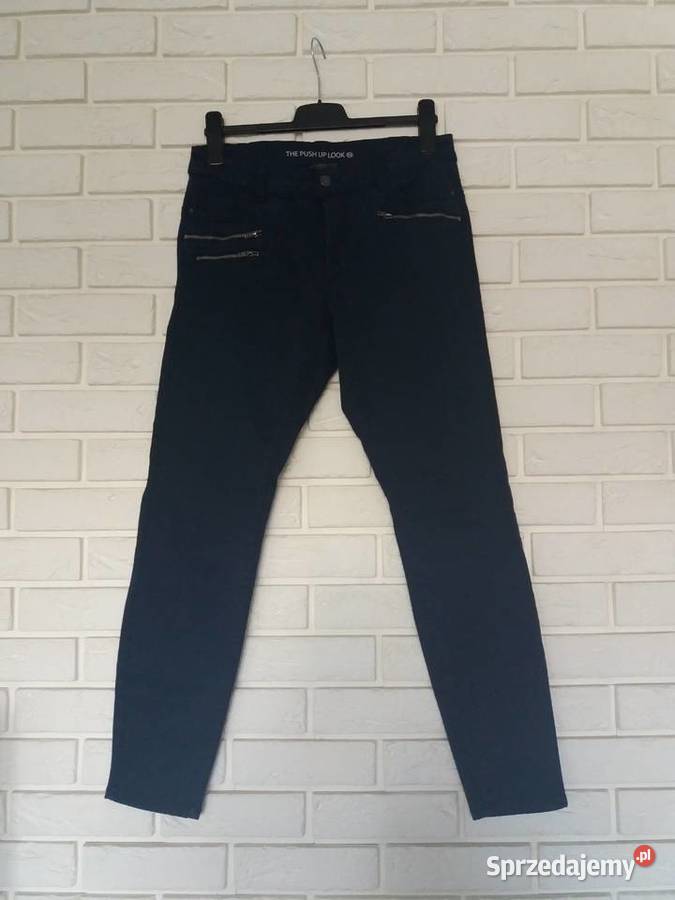 Spodnie rurki zipy niebieski Chorzów