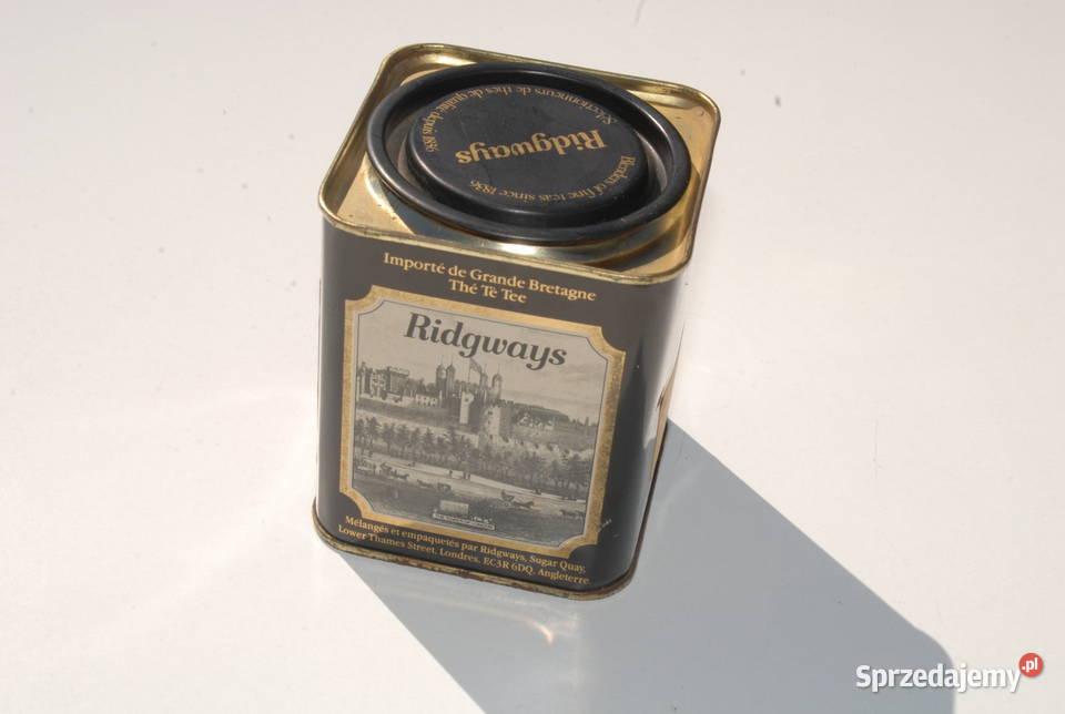 Stara puszka Angielskiej herbacie Ridgways antyk Cieszyn