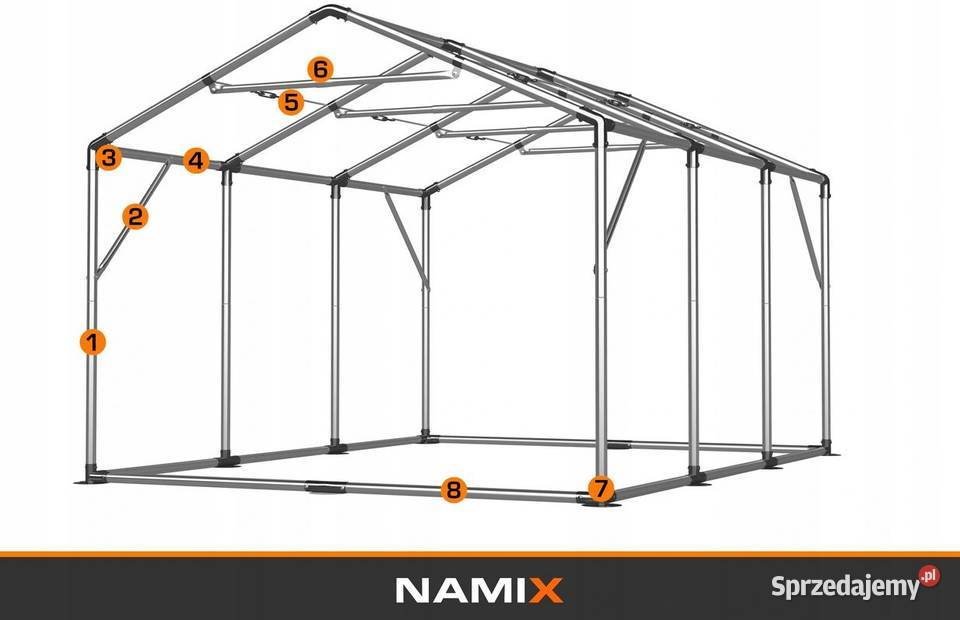 Namiot PRESTIGE 4x626m ogrodowy imprezowy garaż Jabłonna