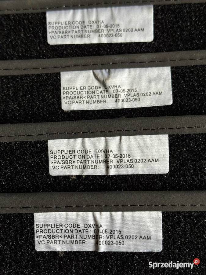 Dywaniki samochodowe Range Land Rover welur Dąbie sprzedam