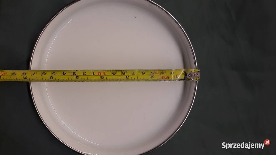 Pokrywka emaliowana 17 biała Głuchołazy