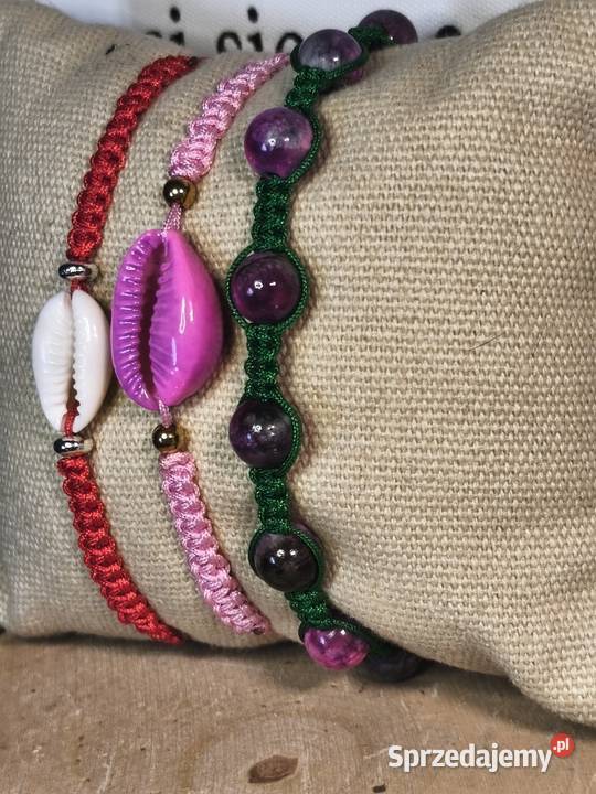 Bransoletki kamienie naturalne rękodzieło mazowieckie Siedlce