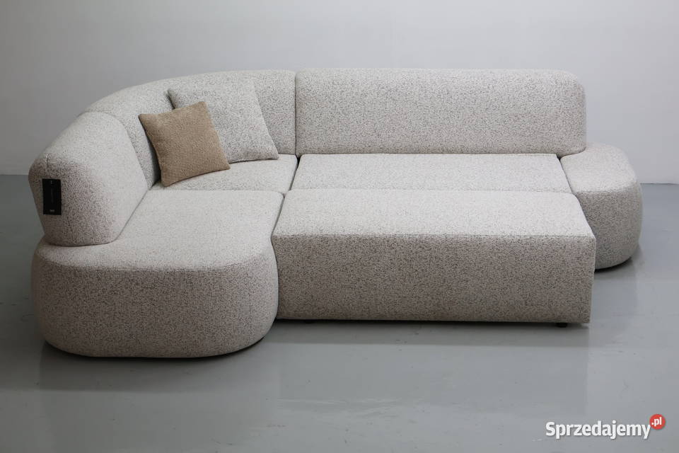 TWI Nowy szary narożnik z funkcją spania 80cm Narożniki Poznań