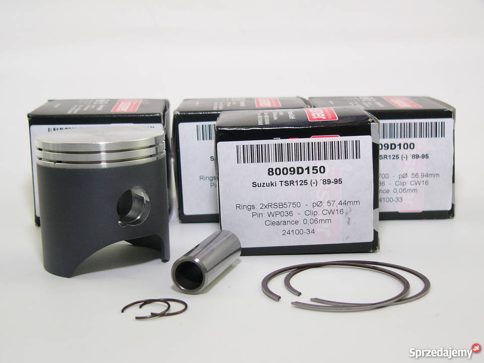 TŁOK komplet tłokowy WOSSNER 5744 mm TSR 125 Silniki i osprzęt śląskie