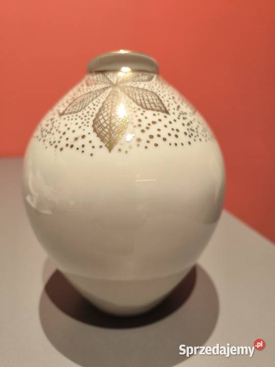 Porcelanowy wazon ecru Bavaria