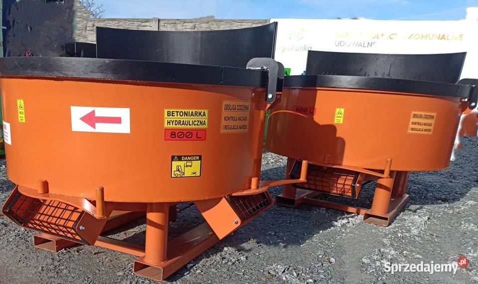 NOWOŚĆ Betoniarka hydrauliczna 800L z dwoma Legnica