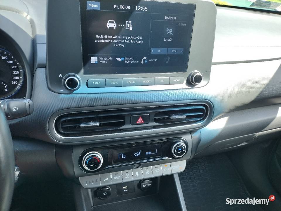 Hyundai KONA 2022 AUTOMAT 16 Hybrid Salon Polska czujnik zmierzchu Rzeszów