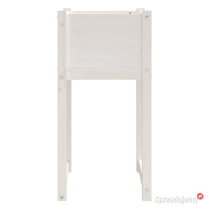 Donice 2 białe 40x40x81 lite drewno sosnowe Warszawa