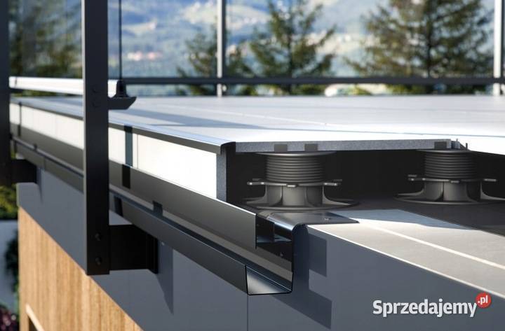 Rynna kwadratowa na balkon taras Renoplast RK65 Warszawa