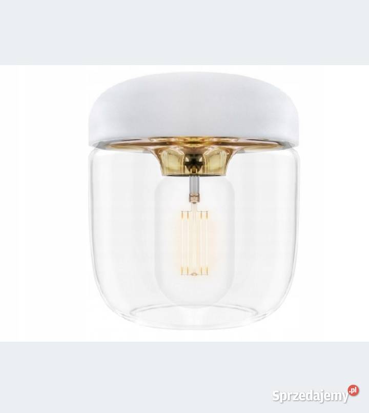 Acorn white klosz biało złoty lampa wisząca do Lampy wiszące Wsola