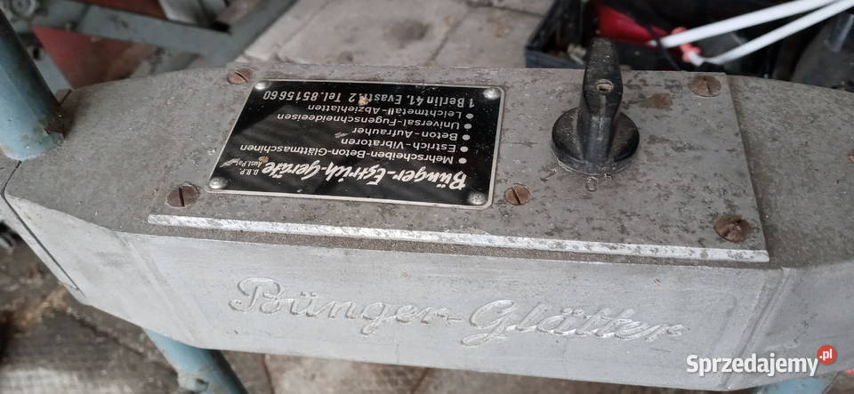 zacieraczka do betonu posadzki elektryczna Sieradz sprzedam
