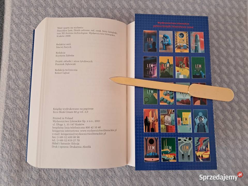 Książka Summa technologiae S Lem do sprzedania Kraków