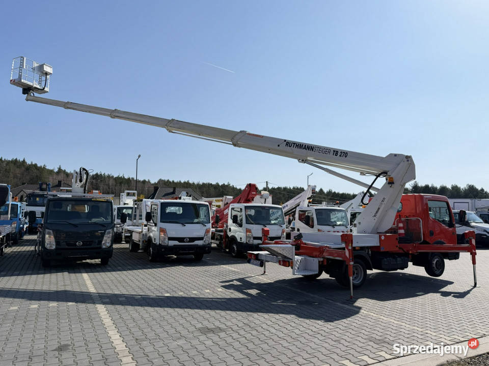 Nissan Cabstar Podnośnik Koszowy 27m RUTHMANN TB biały Nissan