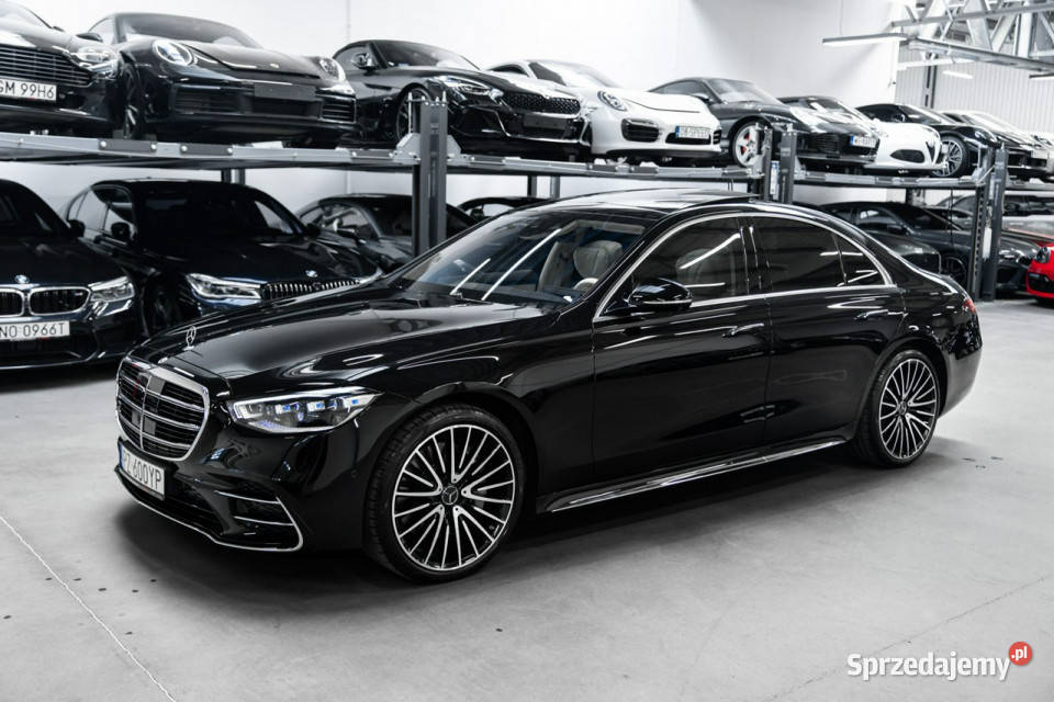 Mercedes S 580 V8 4Matic 503 Salon Webasto czujnik martwego pola Węgrzce