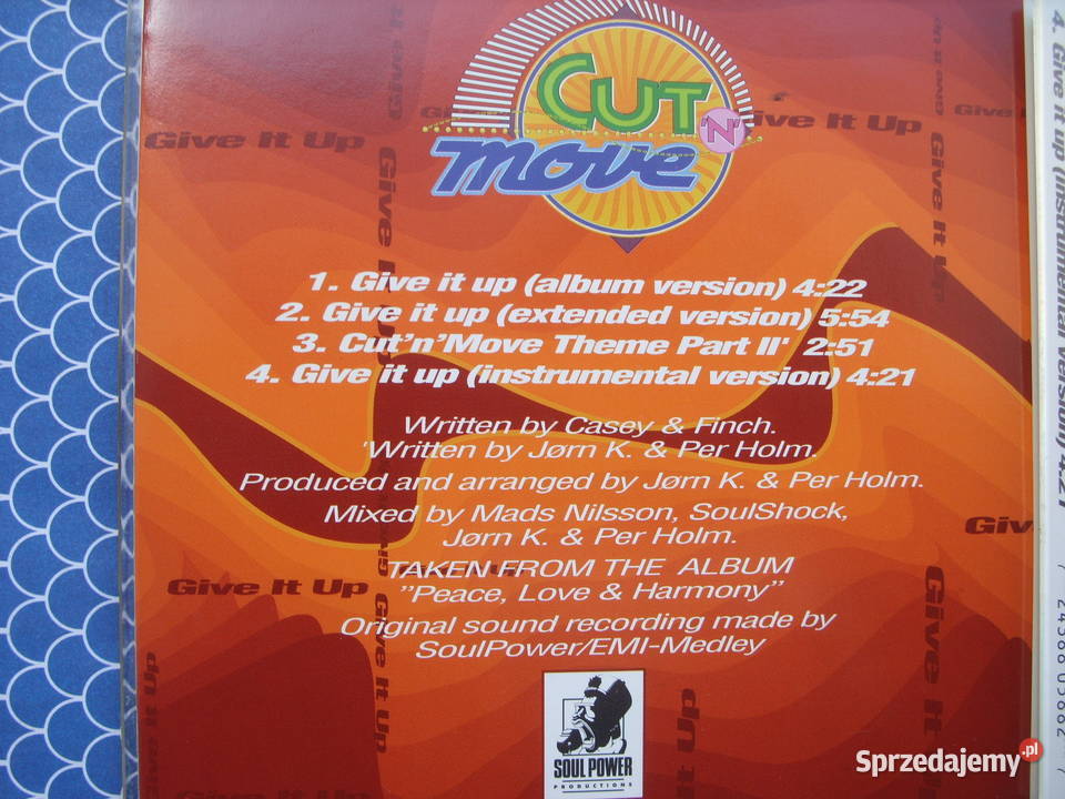 DANCE singiel CD GIVE IT UPCUT N MOVE 1993 Wołów