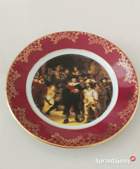 Talerz kolekcjonerski Rembrant porcelanowy
