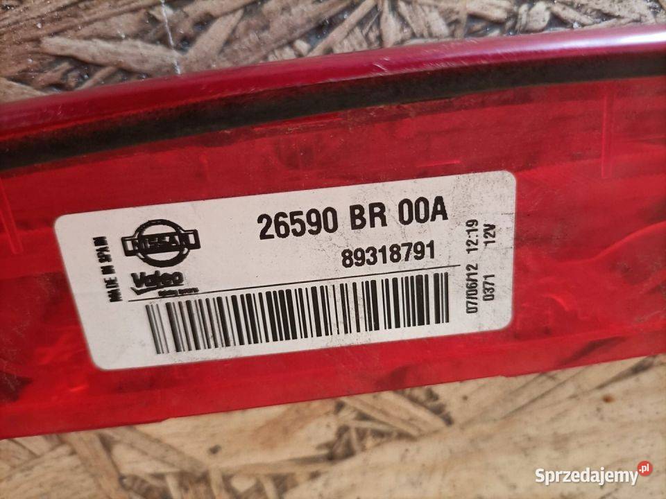 Światło Stop Nissan Qashqai J10 Lift Pleszew