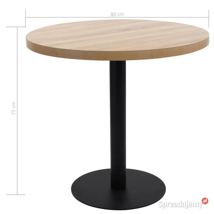 Stolik bistro jasnobrązowy 80 MDF WM286424 Stoły Warszawa