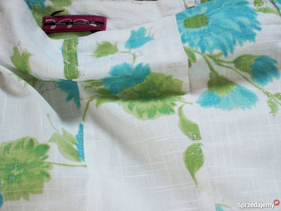 Biała spódnica Kwiaty j NOWA 32 34 Nowy Sącz